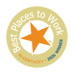Logo showing that BlueCotton was voted one of the best places to work in Kentucky